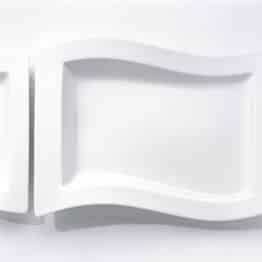 Geschirr Set Villeroy & Boch NewWave Gourmet-Set / Tellerset in modernem Design aus weißem Premium Porzellan / Ergänzung zu NewWave Tafelservice / spülmaschinenfest / 1 x Set (4-teilig) - 1